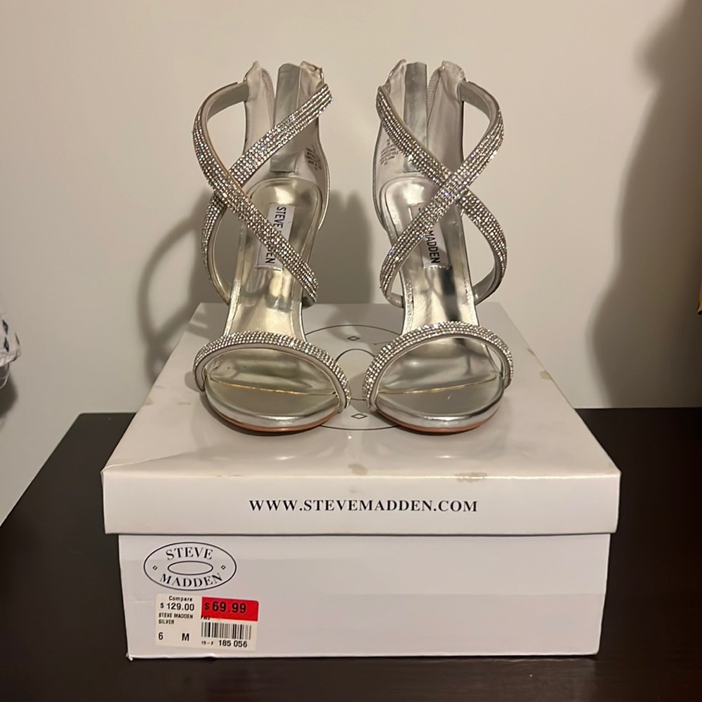 Steve Madden Silver High Heel